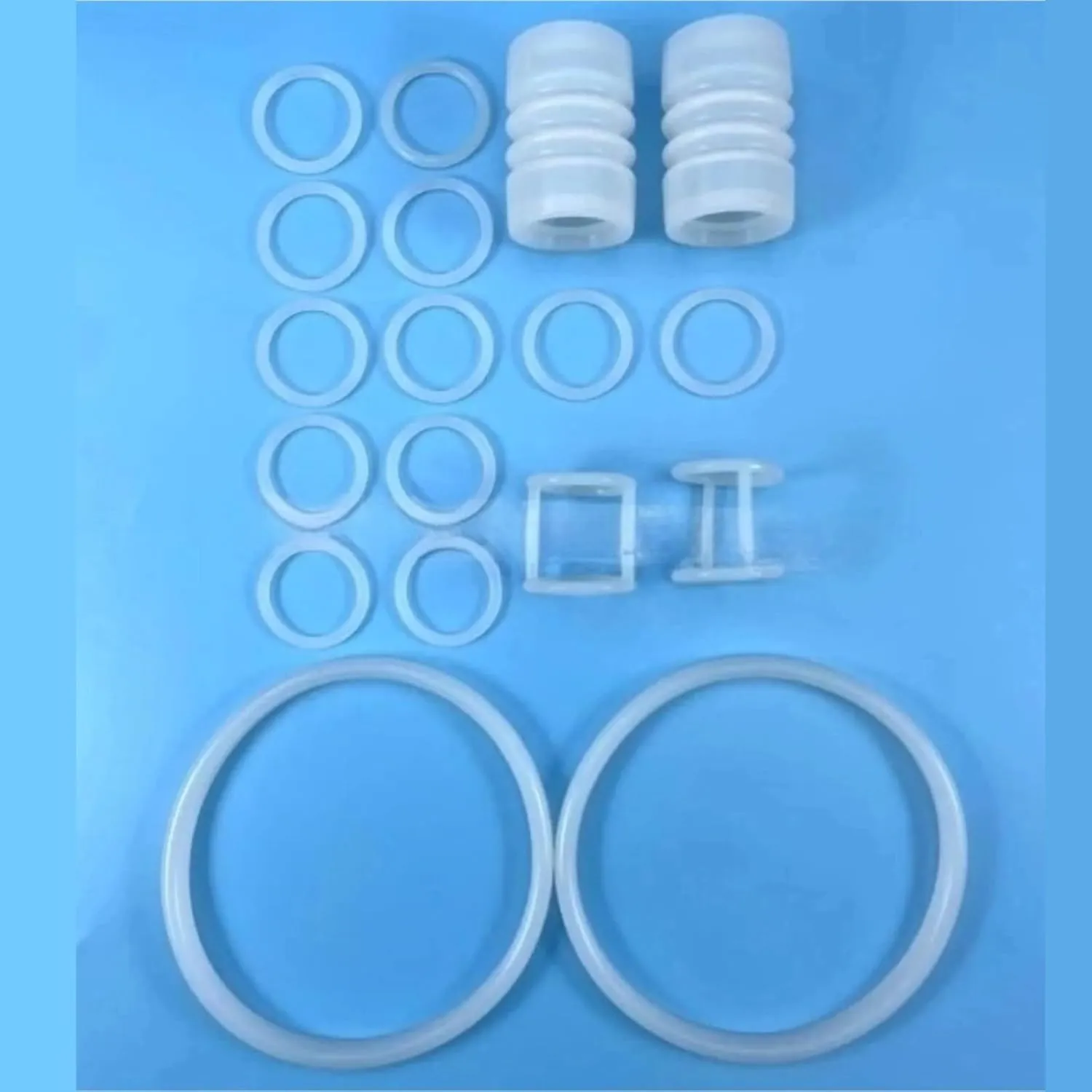 1 Bag 18 Sealing Rings Combo Silicone Gaskets, Compatible for BQL818T Soft Ice Cream Machines Accessories