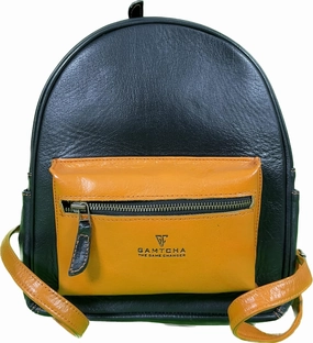 100% Full grain Leather Mini backpack bag- College Work Travel-Fits iPad 9.7