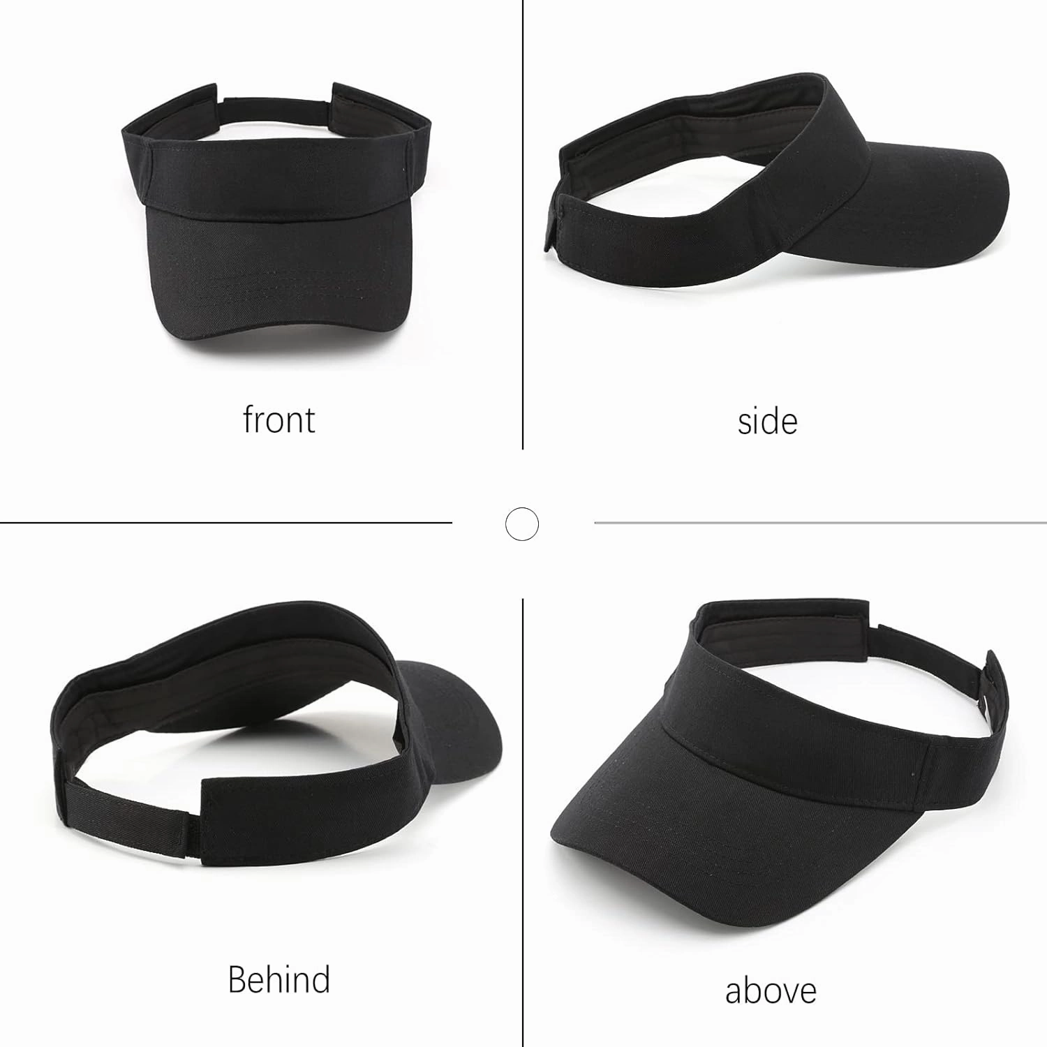 10 Pack Men Women Sun Visor Adjustable UV Protection Blank Sun Visor Hats Caps for Beach Pool Golf Tennis Sports