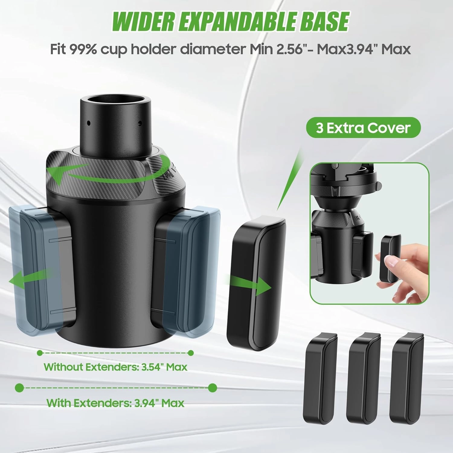 10L0L Universal Golf Cart Heater Cup Holder/Car Cup Holder Expander Adapter with Adjustable Base, Compatible with 16.4 OZ Propane Tanks & Drink Tumblers, Fits EZGO Yamaha Club Car Models