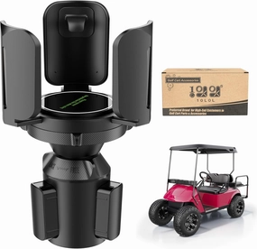 10L0L Universal Golf Cart Heater Cup Holder/Car Cup Holder Expander Adapter with Adjustable Base, Compatible with 16.4 OZ Propane Tanks & Drink Tumblers, Fits EZGO Yamaha Club Car Models