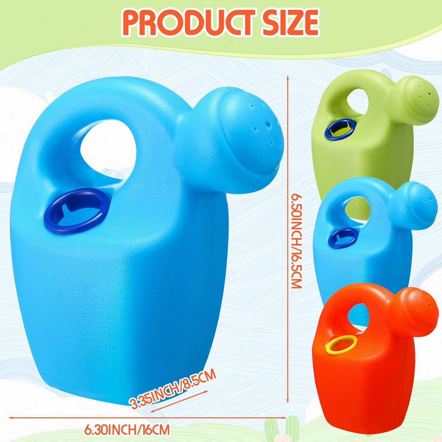12 Pcs Kids Watering Can Plastic Mini Watering Can Bulk for Child Toddler Flower Garden Sand Beach Toy Garden Tools for Boys Girls End of Year Gifts