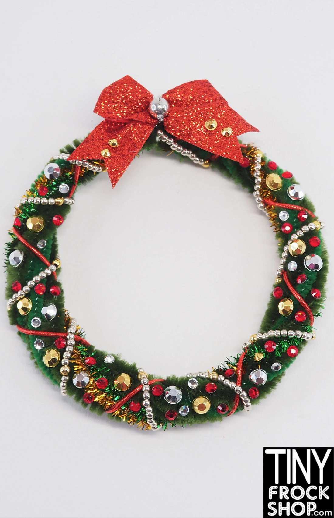12" Fashion Doll Christmas Bow Wreaths By Ash Decker