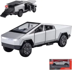 1/32 Diecast Pickup Car Model Alloy Toy Car with Sound Light and Pull Back, Toy Trucks for Boys Pickup Truck Toy Metal Model Trucks for Kids Gift Truck Enthusiasts Collection