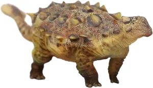 1:35 Scale Tianzhenosaurus Figure Cretaceous Ankylosauridae PVC Simulation Dinosaur Realistic Animal Model Collection Gift for Adult (Orange)