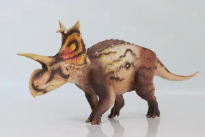 1:35 Scale Xenoceratops Model Dinosaur Figure Animal Scene Collector Home Decor Gift (Orange with Box)