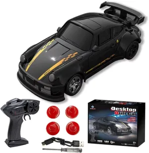 1/64 Scale Mini RC Drift Car, 2.4GHz Full Proportional Control 4WD RC Racing Car, Ideal for Office & Home Fun