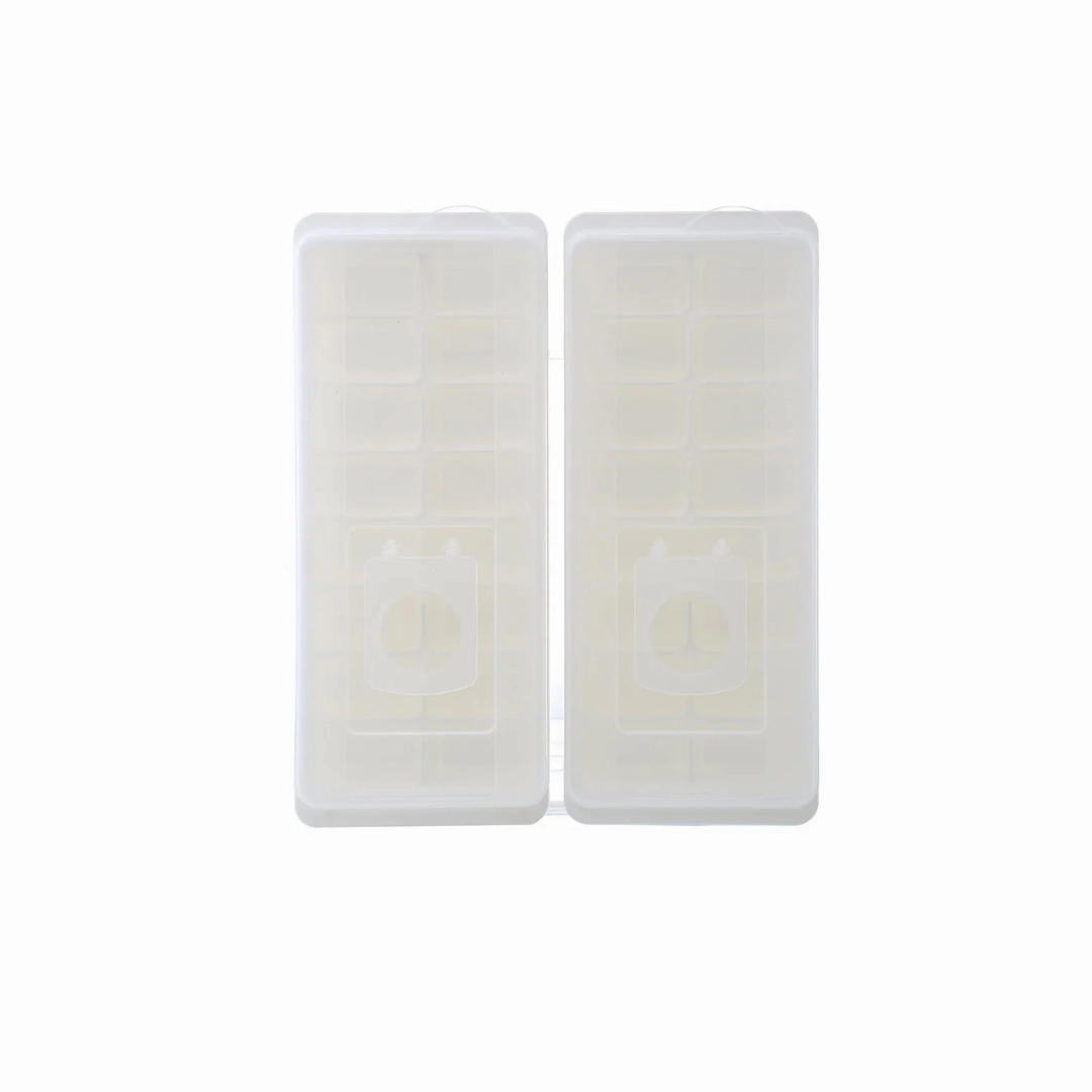 16-Compartment Ice Cube Tray 2 Pack(White)