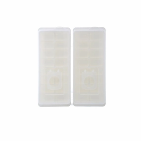16-Compartment Ice Cube Tray 2 Pack(White)
