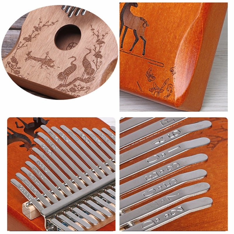 17 Keys Kalimba Thumb Piano Portable Finger Flexible Piano