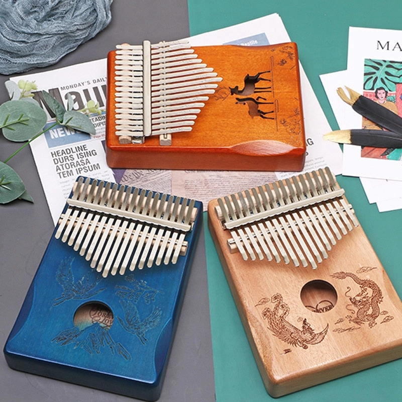 17 Keys Kalimba Thumb Piano Portable Finger Flexible Piano
