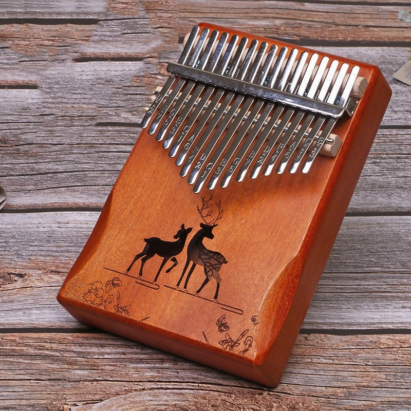 17 Keys Kalimba Thumb Piano Portable Finger Flexible Piano