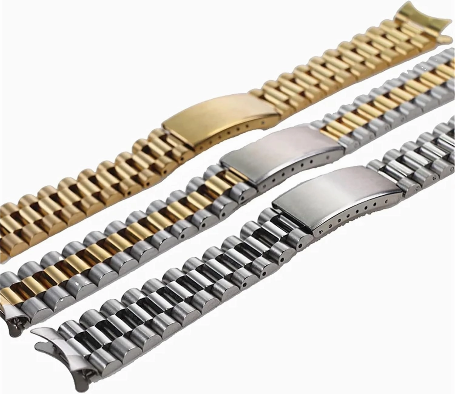 18mm 20mm Stainless Steel Strap Watch Wristband Bracelet Replacement Parts Men's And Women's Quick Release