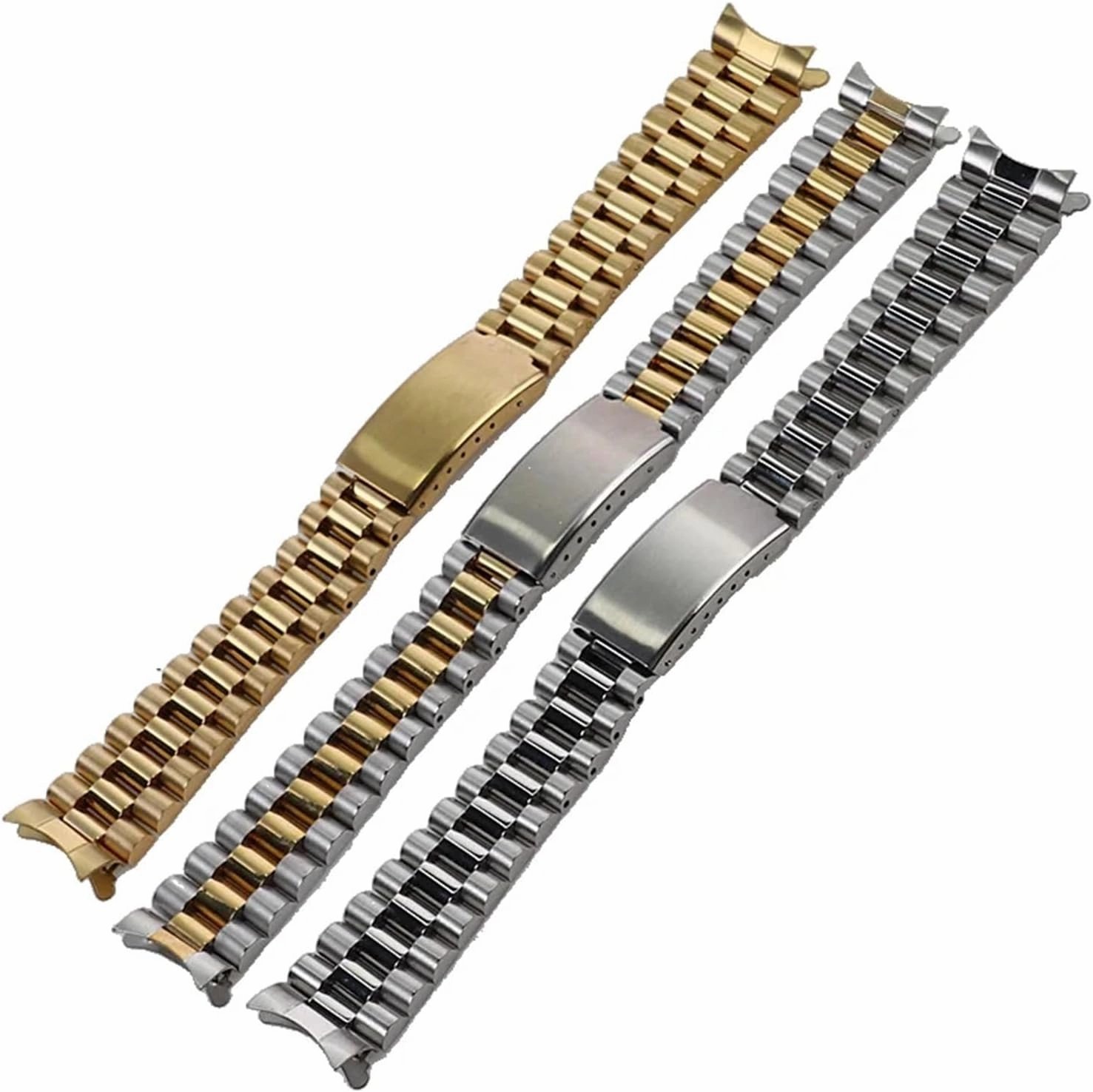 18mm 20mm Stainless Steel Strap Watch Wristband Bracelet Replacement Parts Men's And Women's Quick Release