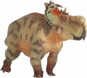 1:35 Scale Pachyrhinosaurus Figure Creataceous Stegosauridae PVC Model Dinosaur Collector Animal Wonderful Decoration Gift for Adult (Green)