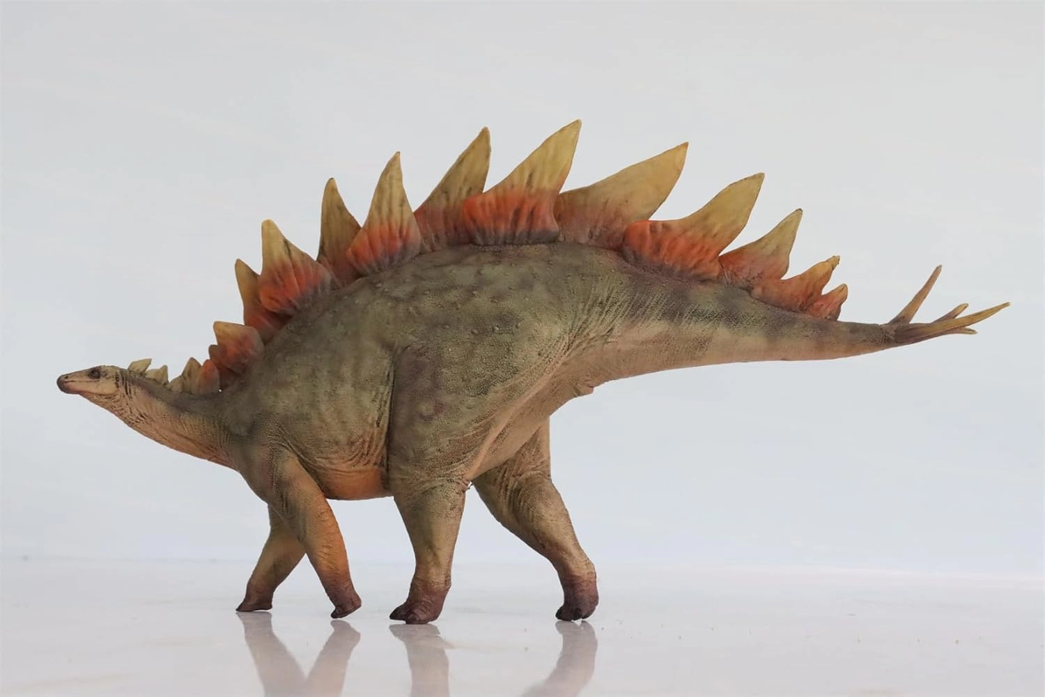 1:35 Scale Stegosaurus Model Dinosaur Collector Animal Action Figure Decor Gift (095 Green)