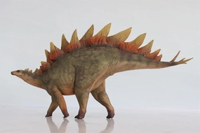 1:35 Scale Stegosaurus Model Dinosaur Collector Animal Action Figure Decor Gift (095 Green)