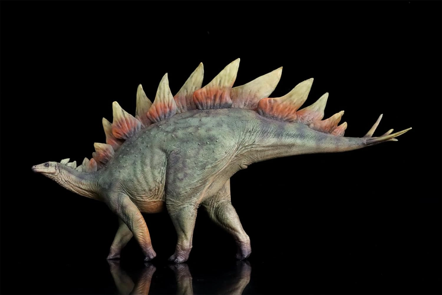1:35 Scale Stegosaurus Model Dinosaur Collector Animal Action Figure Decor Gift (095 Green)