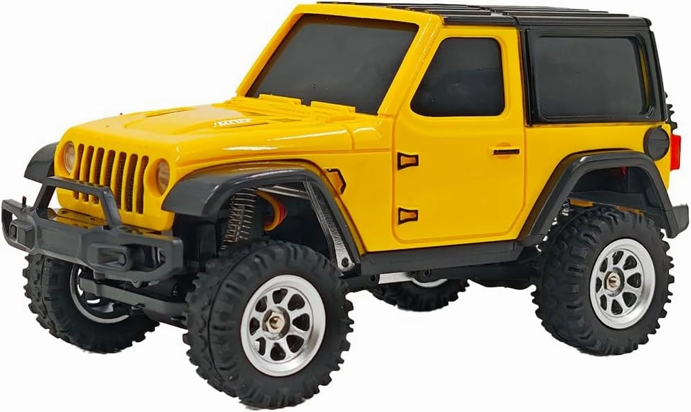 1/36 Scale RC Off-Road Car Model, 2.4G 4WD Full Proportional RC Truck with Realistic LED Lights, RC Vehicle Long Battery Life, Gifts for Adults, Kids (RTR Version)