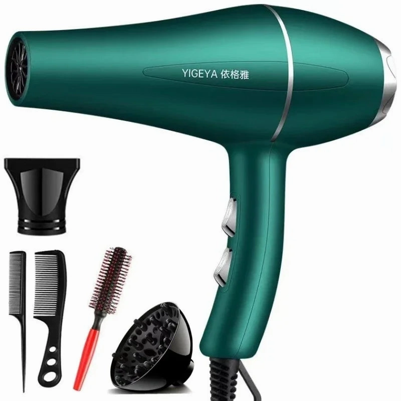 220V Hair Dryer Professional 1200W Gear Strong Power Blow Hair Dryer Brush