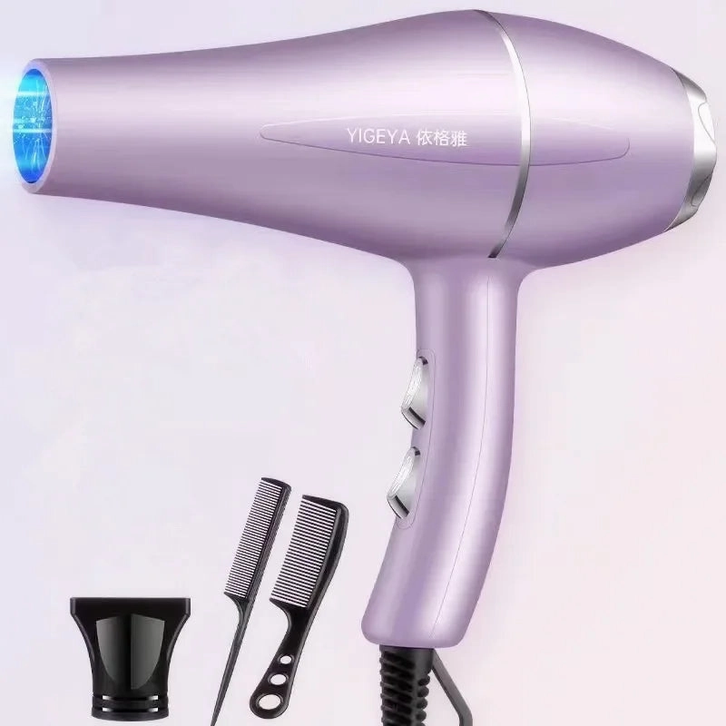 220V Hair Dryer Professional 1200W Gear Strong Power Blow Hair Dryer Brush