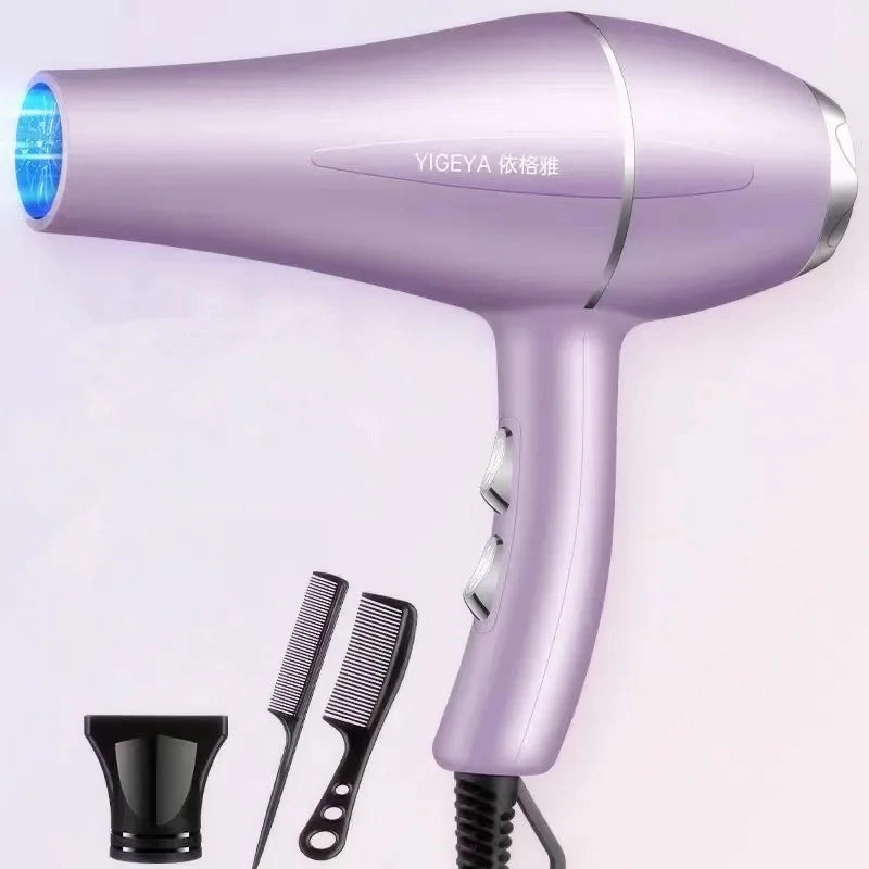 220V Hair Dryer Professional 1200W Gear Strong Power Blow Hair Dryer Brush