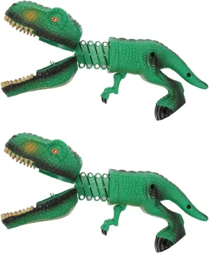 2PCS Hungry Dinosaur Grabber Hungry Dino Grabber Toys Plastic Dinosaur Hand Puppet Toys Small Dino Figure Dinosaur Hand Puppet Toys Puppet: Green Dinosaur Grabber Toys