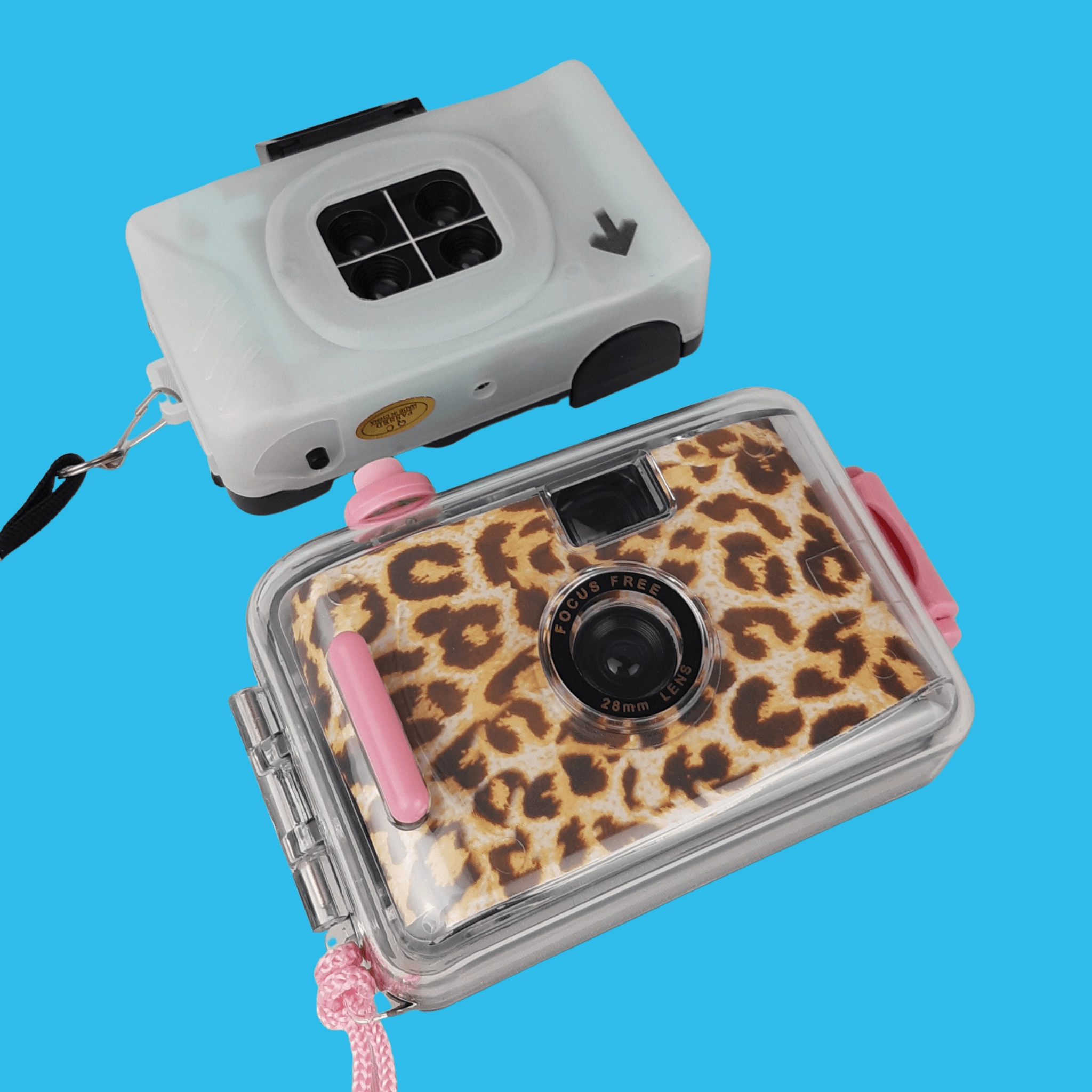 35mm Film Camera Bundle Reusable - Leopard Underwater And Lomography Four Lens Camera