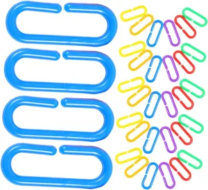 360pcs Geometric Linking Chain for Interchangeable Rainbow Connectors for Cognitive Development and Early Learning for Classroom and Home Play Encourages Creativity and