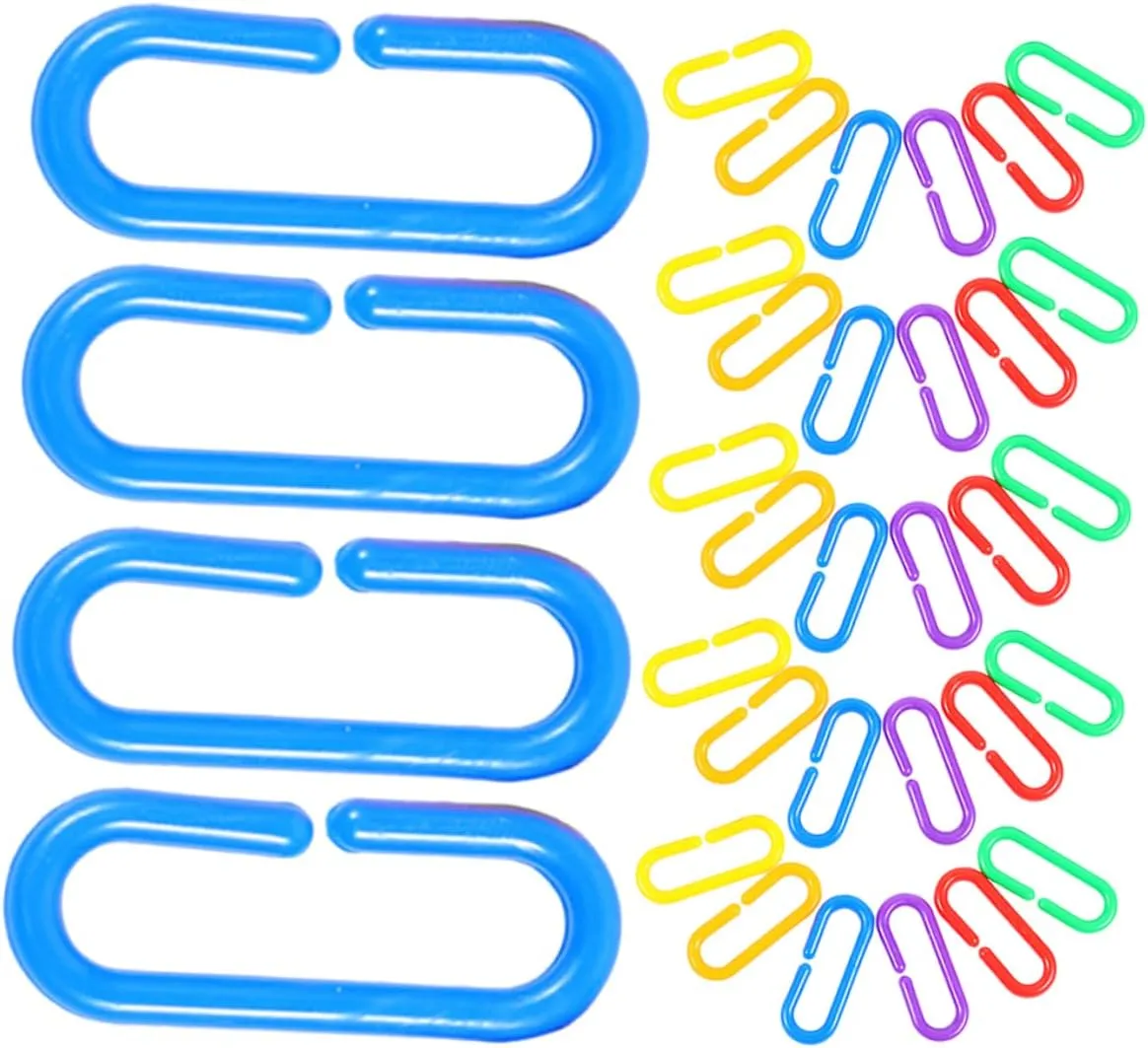 360pcs Geometric Linking Chain for Interchangeable Rainbow Connectors for Cognitive Development and Early Learning for Classroom and Home Play Encourages Creativity and
