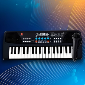 37 Keys Piano Keyboard Toy with Microphone, USB Power Cable & Sound Recording Function Analog Portable Keyboard