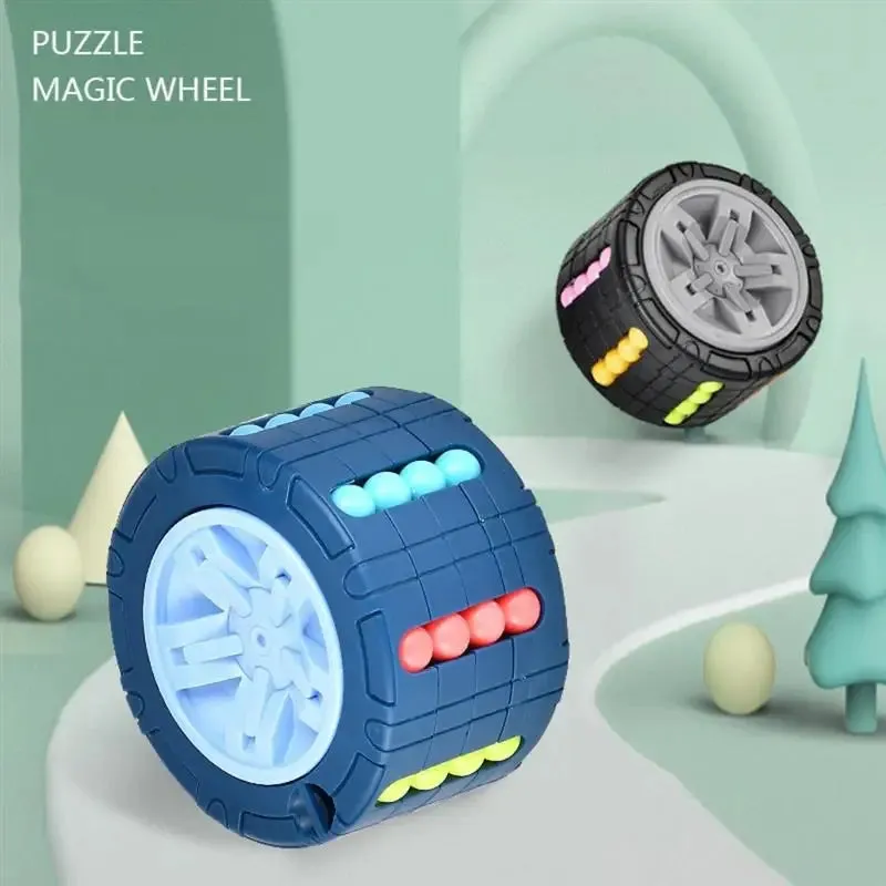 3D Cylinder Cube Toy Gyro Rotate Slide Puzzle Game