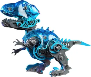 3D Metal Puzzles Dinosaur for Adults, 3D Metal Dinosaur Model Kit 3D Steampunk Metal Puzzle Dinosaur, 139PCS DIY Assembly Mechanical Dinosaur Jigsaw Puzzle Gifts