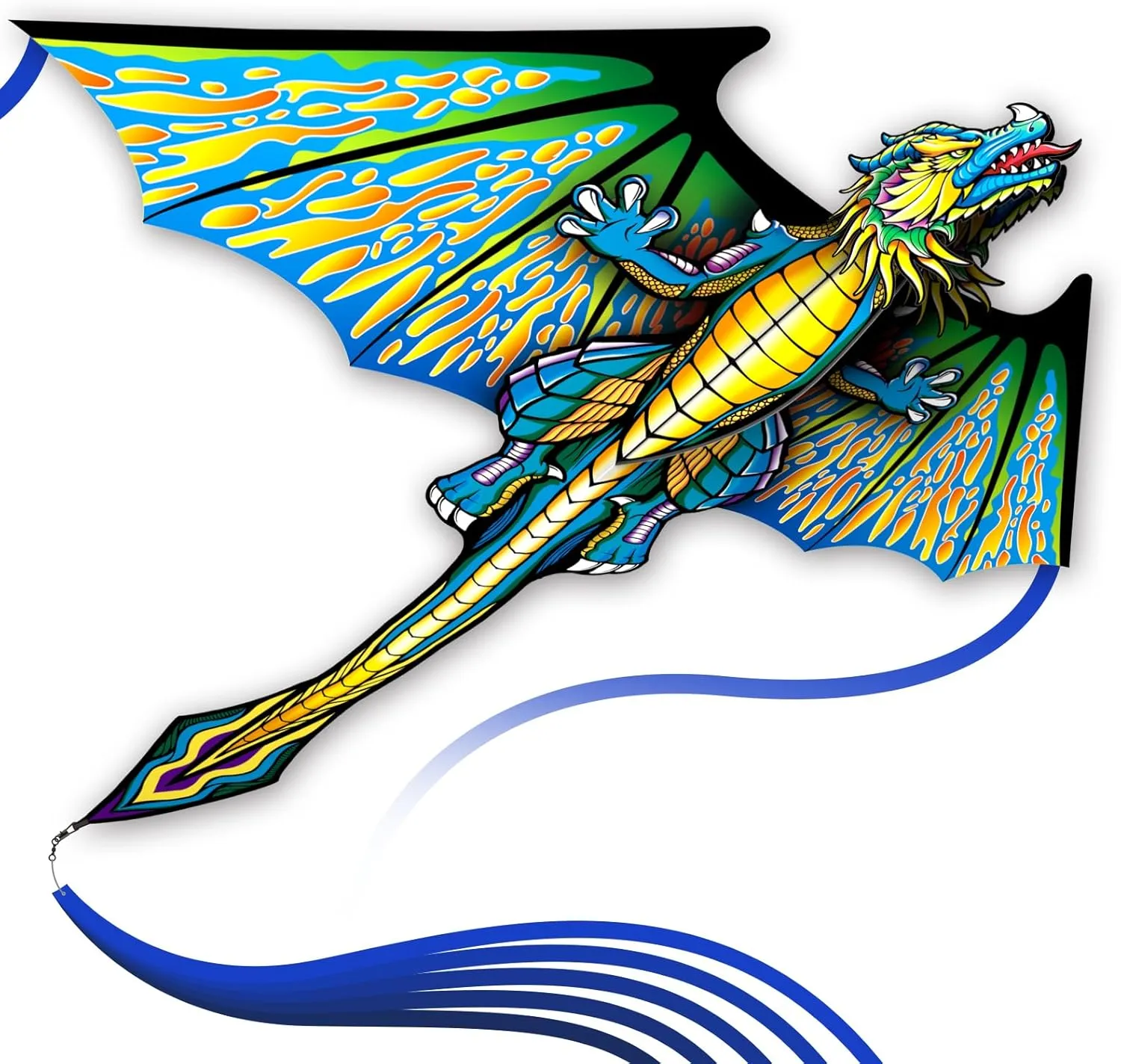3D Red Pterosaur Kite for Boys & Adults Easy to Fly,Beach Trip Outdoor Games Single Line String with Tail,Beach Kite for Family Outdoor Activities
