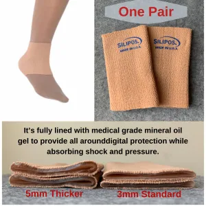 3" x 5” Gel Tubing, Bunga Pads Ankle Sleeves, come as a pair. Thickness 3mm (standard)