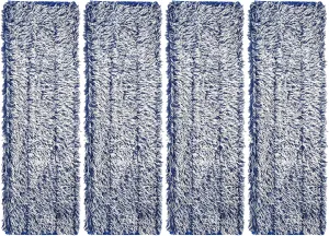 4 Pack Microfiber Dusting Pad for Bona Mops, Reusable Dust Pads for Multi-Surface Floors - Attracts and Removes Dust, Pet Hair and Dirt, Mop Pads Refill for Hard Surface Floors