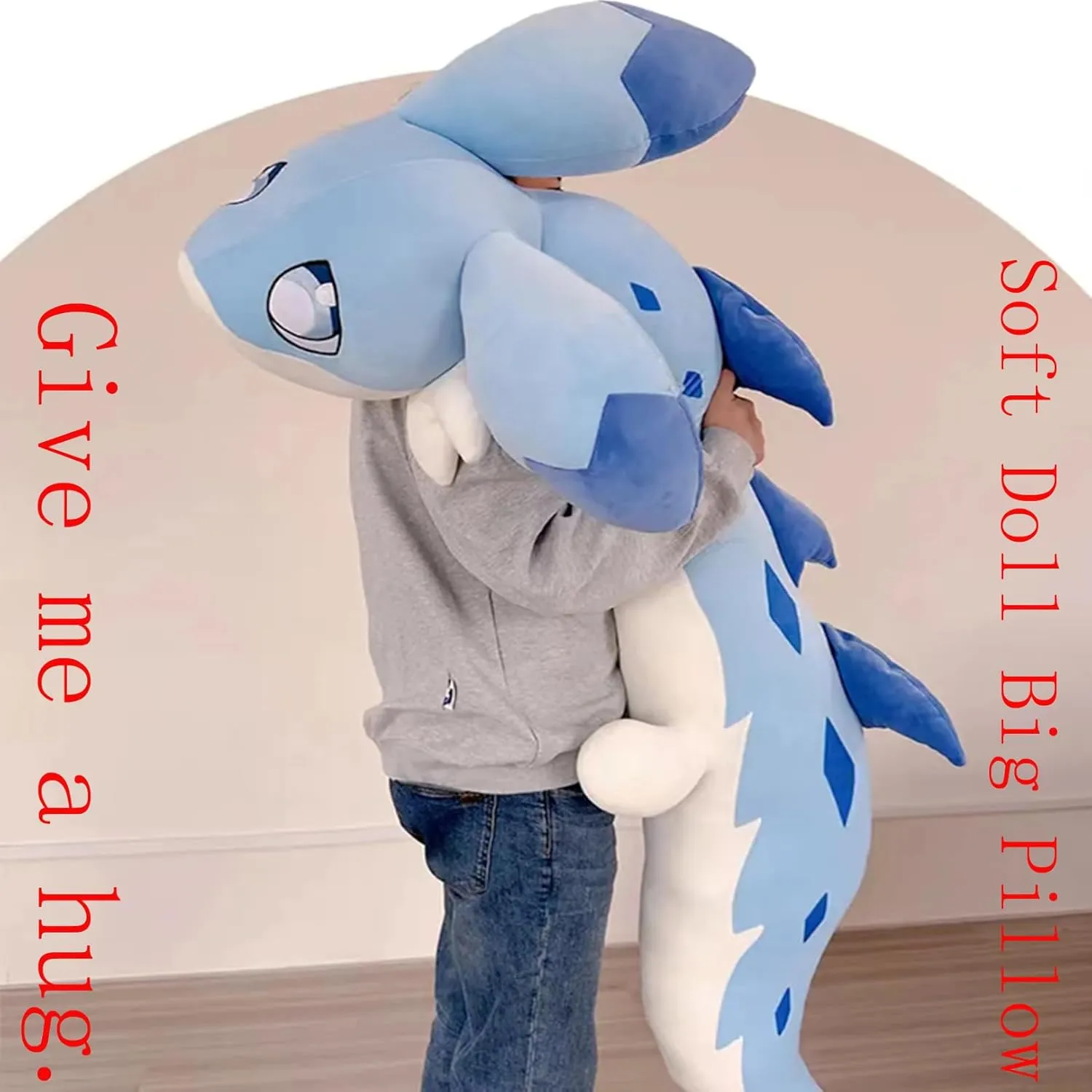 47 Inch Chillet Plush Toys, Giant Soft Chillet Figure Doll, Huggable Stuffed Animal Plushies, Furry Stuffed Animal Pillow, Gifts for Kids Girlfriend (Chillet 47 Inch)…