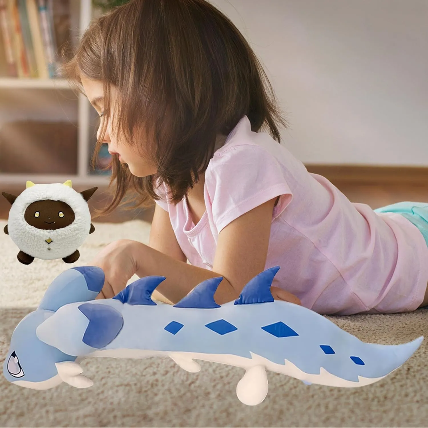 47 Inch Chillet Plush Toys, Giant Soft Chillet Figure Doll, Huggable Stuffed Animal Plushies, Furry Stuffed Animal Pillow, Gifts for Kids Girlfriend (Chillet 47 Inch)…