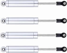 4Pack 100mm Shocks Absorber Damper Internal Spring for 1/10 Crawler Truck HSP HPI AXIALTamiya LOSI Redcat RC Car Metal Shocks Upgraded Parts Silver
