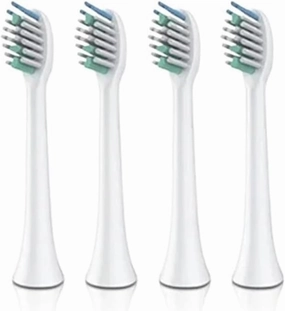 4pc Electric Tooth Brush Head Replacement Compatible for Sarmocare S100 Ultrasonic Sonic Electric Toothbrush Toothbrush Head(White-4)