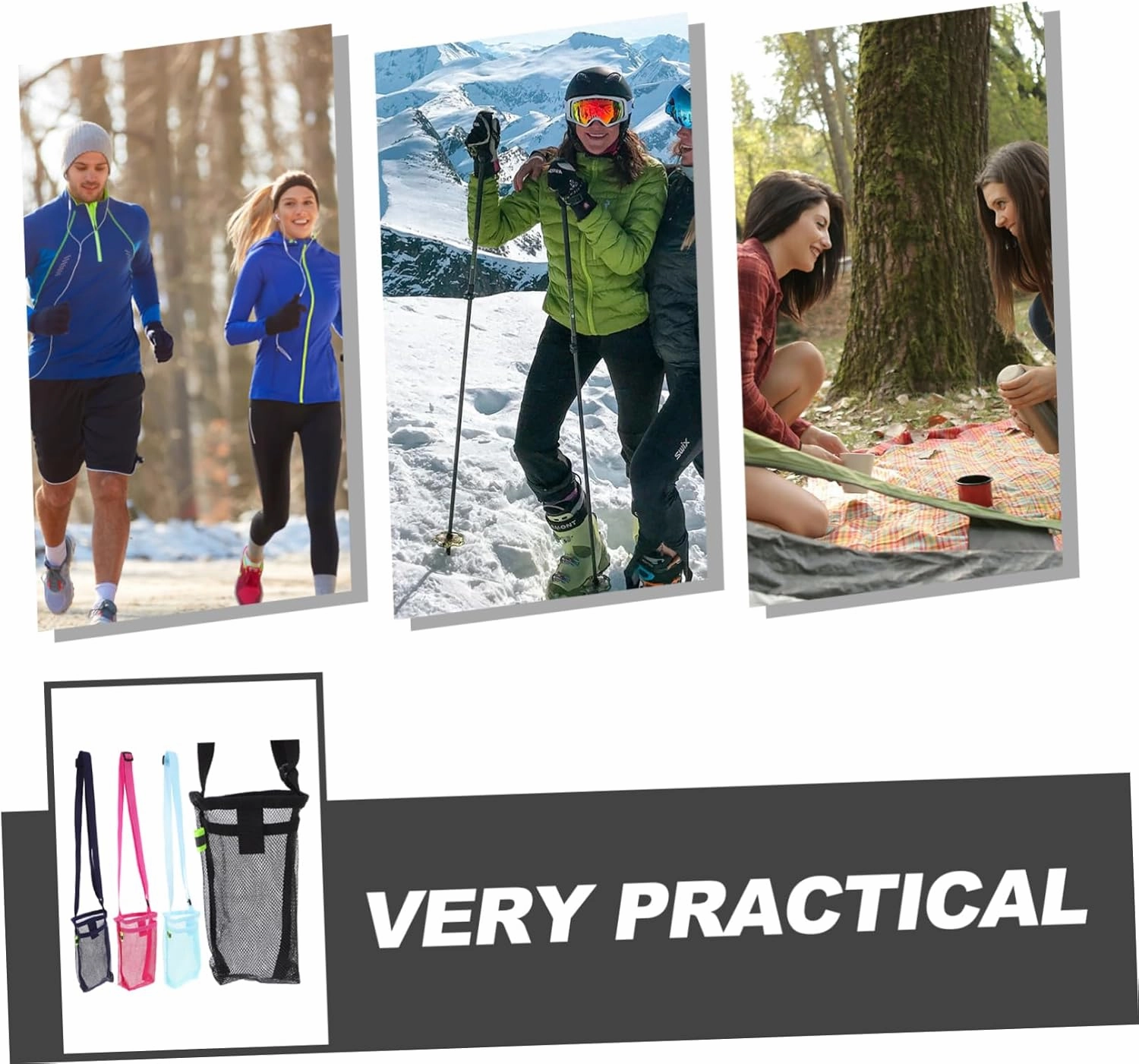 4pcs Water Bottle Strap Practical Bottle Bag Water Bottle Sleeve Convenient Bottle Bag Cup Holder