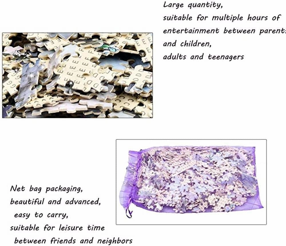 500 Pieces Jigsaw Puzzle for Adults Teens Kids, Forest Stream Fish Wood Jigsaw Puzzle, Brain Challenge Educational Game Relaxation Family Activities Decoration Puzzle