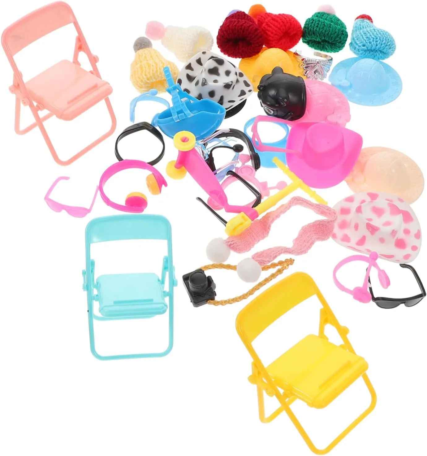 51Pcs Miniature Duck Accessories Cute Swimming Bath Pet Costume Accessories Decorative Figurines for Decor