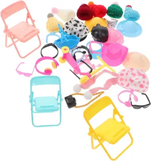 51Pcs Miniature Duck Accessories Cute Swimming Bath Pet Costume Accessories Decorative Figurines for Decor