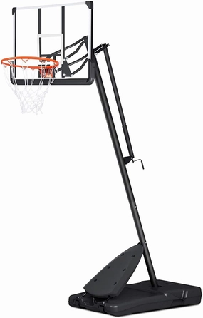 54 In. Basketball Hoop Outdoor Portable Basketball Goal with 7.5 - 10 Ft. Adjustable Basketball System Basketball Equipment with Wheels for Adult Teenagers Family Indoor and Outdoor