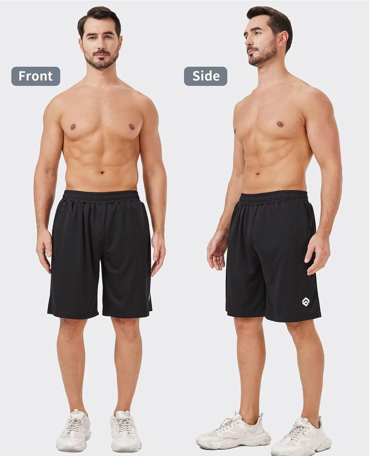 5 Pack Mens Shorts Casual with Pockets,Mens Athletic Shorts 9''Quick Dry Basketball Shorts Men for Gym Running
