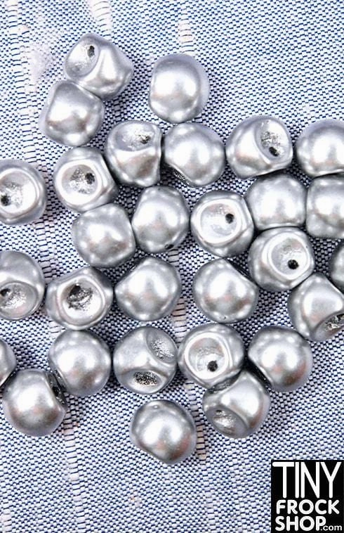 5mm - 12" Fashion Doll Czech Glass Mini Round Buttons - Set of 6!