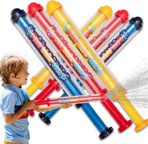 6 Pack 16.5'' Water Gun, Blaster Squirt Water Guns, Bulk Summer Outdoor Swimming Pool, Backyard, Beach Water Game Fighting Play Pool Toys for Kids and Adults