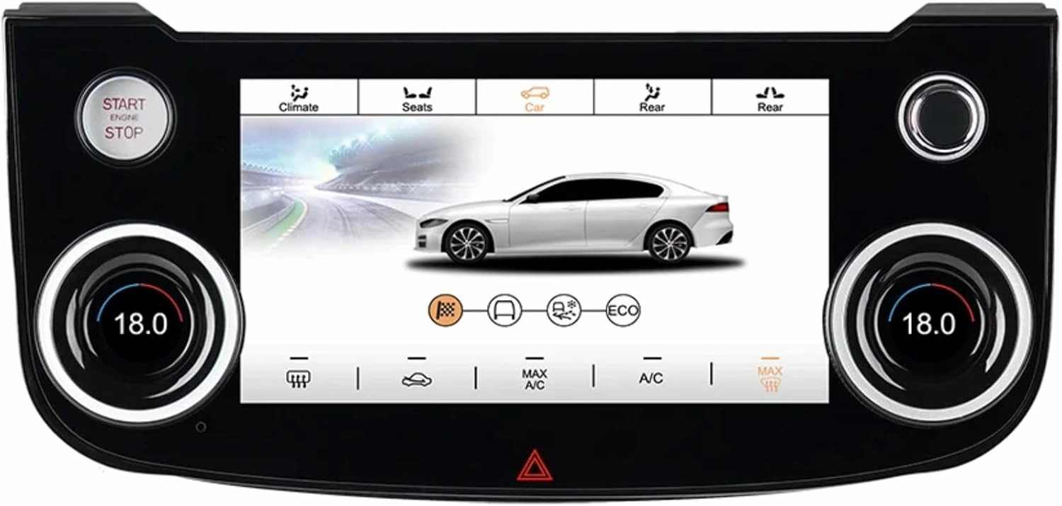7 Inch LCD Touch Screen Air Conditioning Climate Control AC Panel for Jaguar XE XF F-Pace 2015-2020