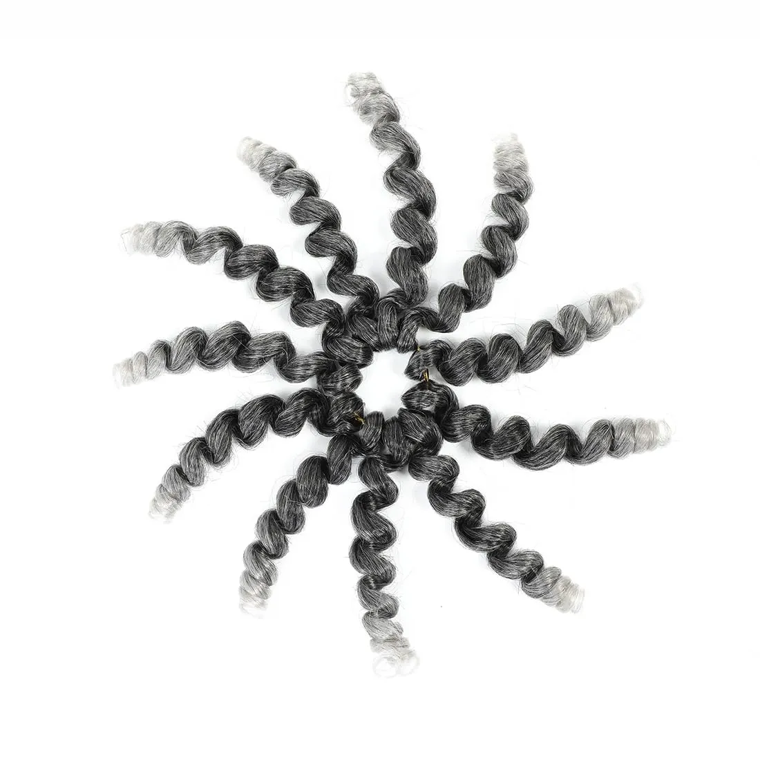 8 Pack Jamaican Bounce Crochet Hair Curly Crochet Hair 8 Inch Wand Curl Crochet Hair For Black Women Jamaican Twist Braid Hair Short Crochet Curly Hair Extensions(8 Inch (Pack of 8),Tgray)